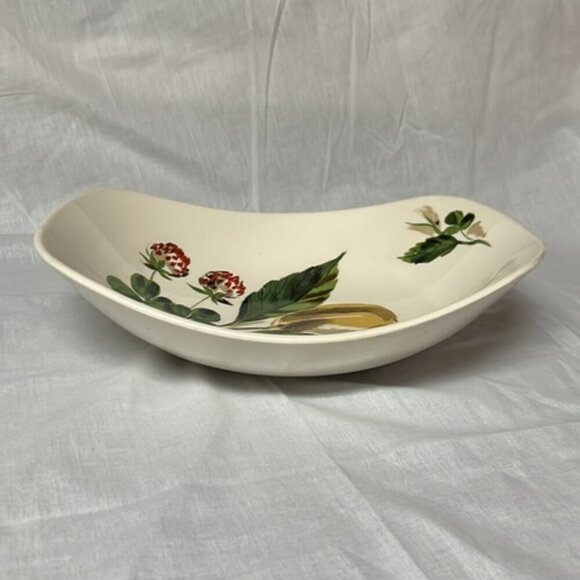 Vintage Salem China PEACH & CLOVER 9" Oval Vegetable Bowl Set of 2 - Picture 6 of 9